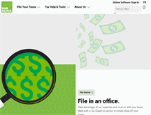 Tablet Screenshot of hrblock.ca